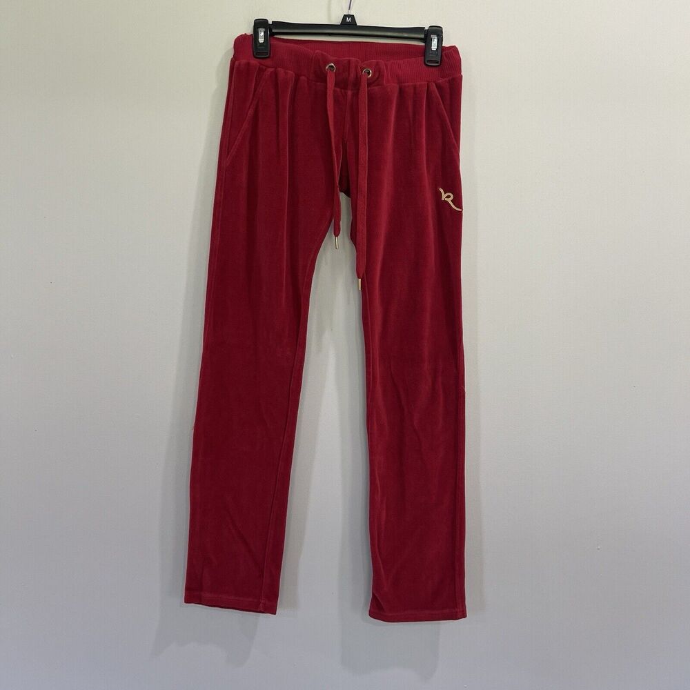 Rocawear Vintage Women’s Tracksuit Pants Red Size Medium Low‎ Rise Y2K Low Rise
